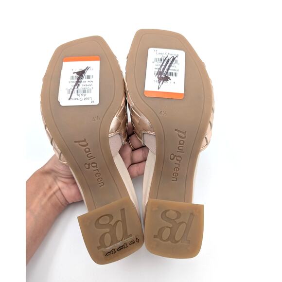 Paul Green Tisha Slide Sandal Women's Rosato Nappa Metallic Size US7/UK4.5 EU38 - Picture 8 of 13